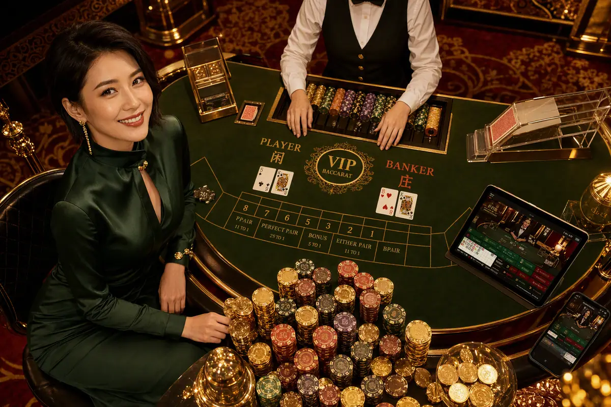 q77 Live Dealer Baccarat ဂိမ်းစနစ်